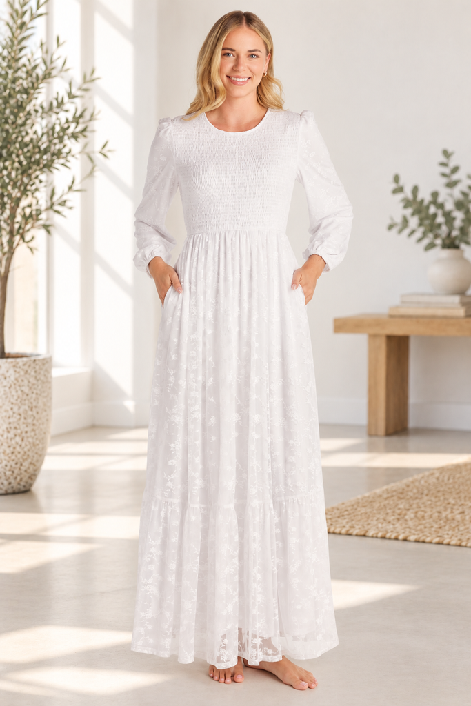 The Margaret Lace Temple Dress