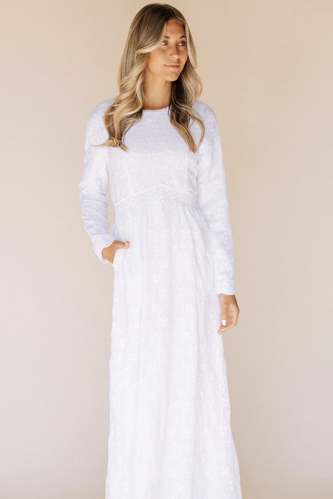 The Sutton Embroidered Temple Dress