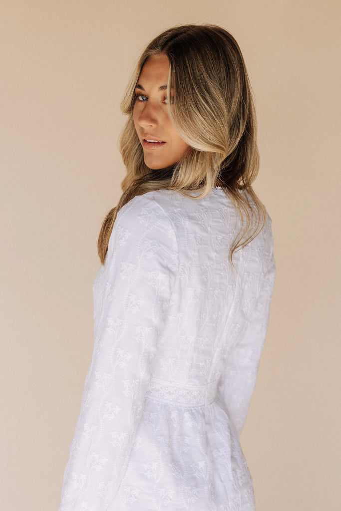 The Sutton Embroidered Temple Dress