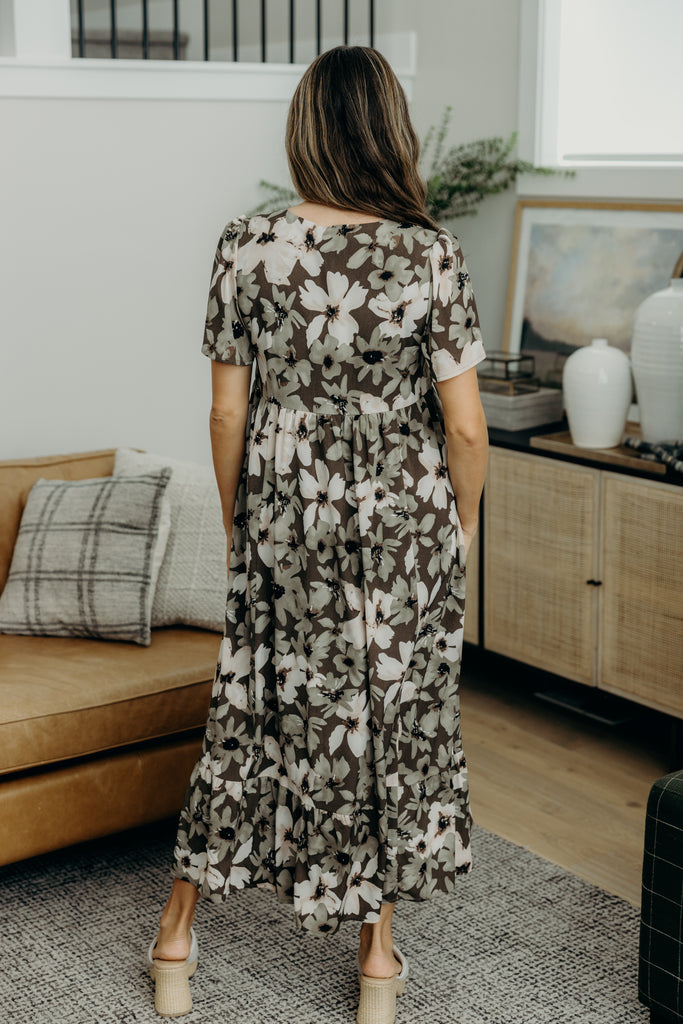 The Wendy Midi Dress in Island Vibe