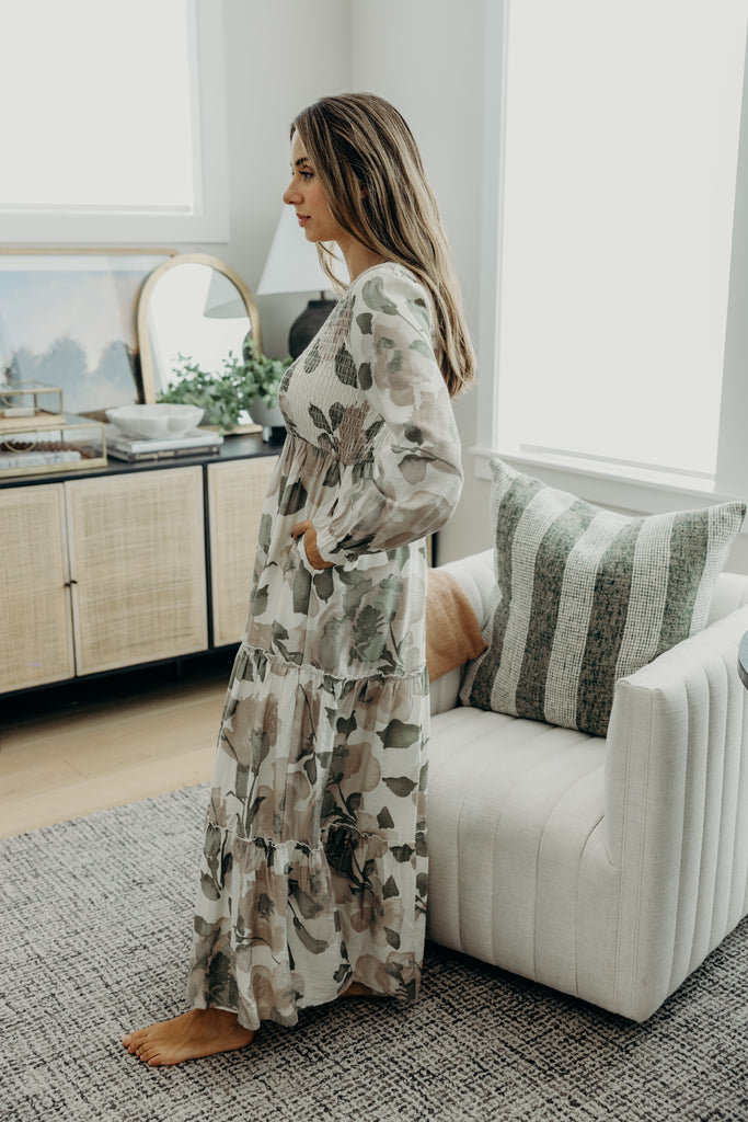 The September Maxi Dress in Tropical Current