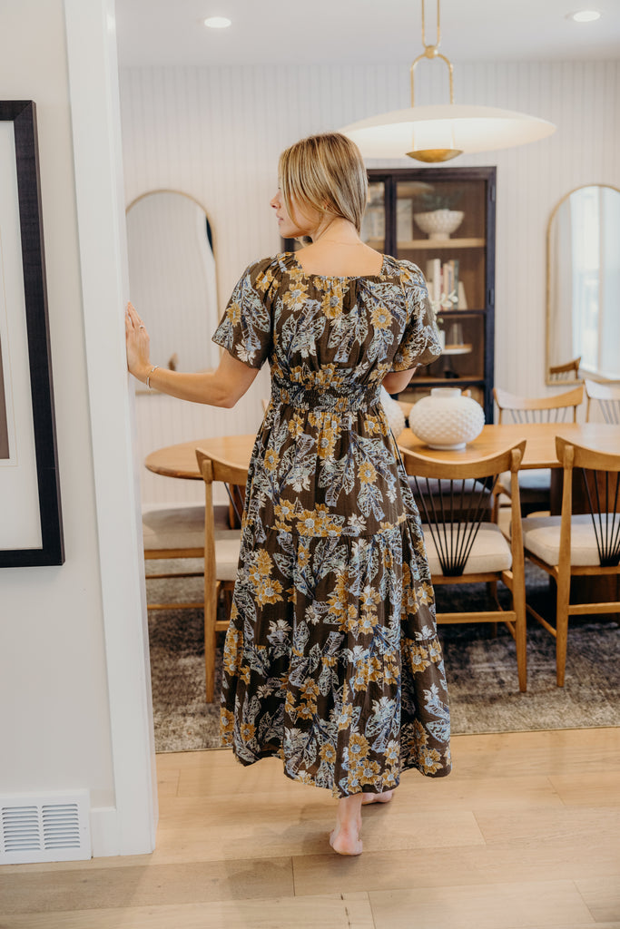 The Shay Maxi Dress in Golden Fawn