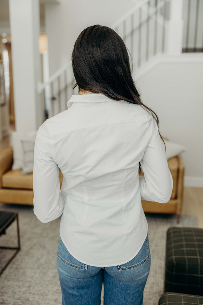 Classic Button Down Shirt in White