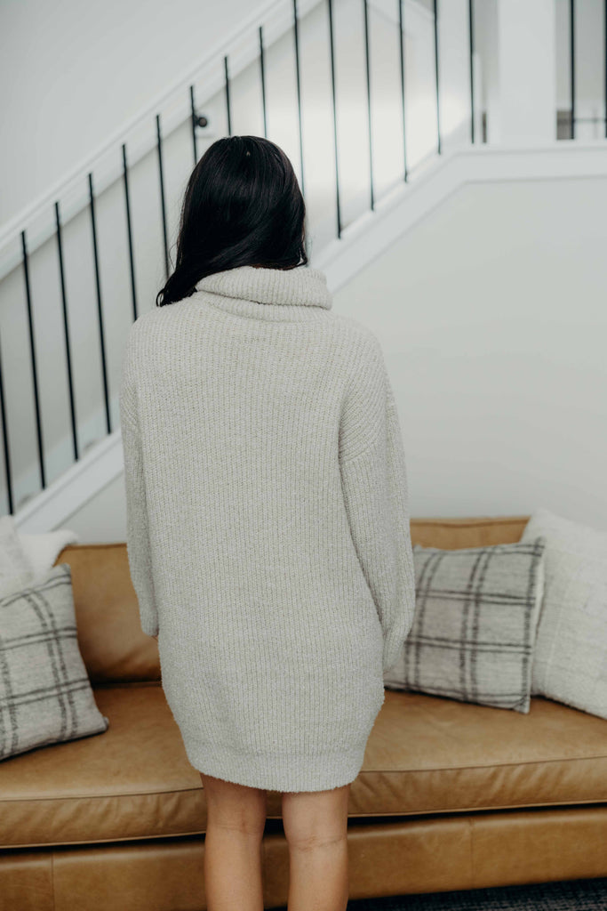The Verity Sweater Dress in Eggnog