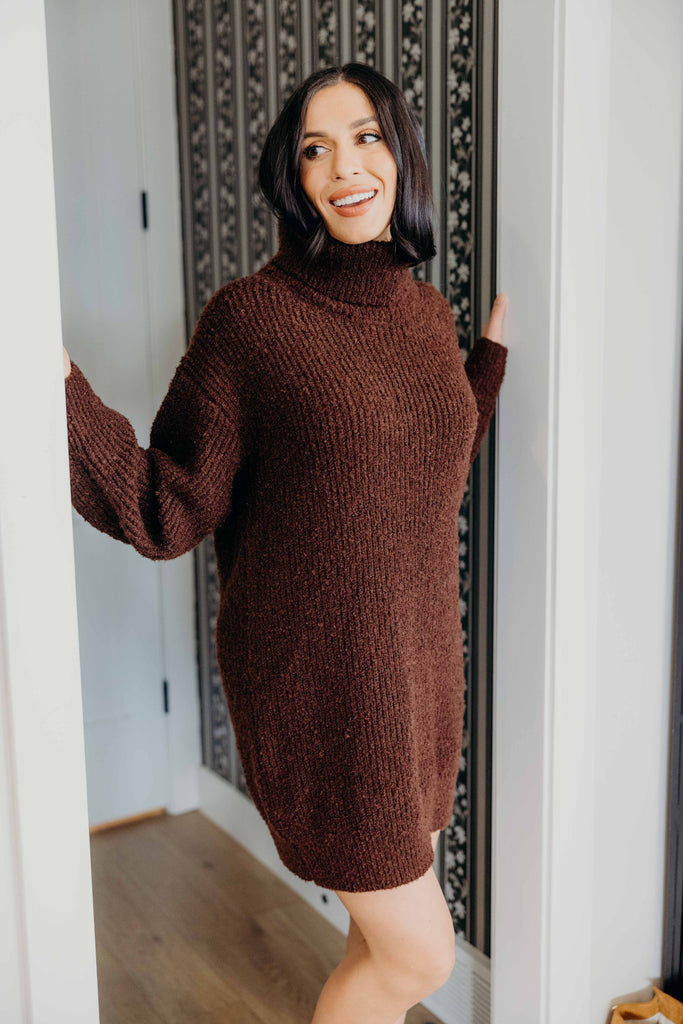The Verity Dress in Chestnut Rust