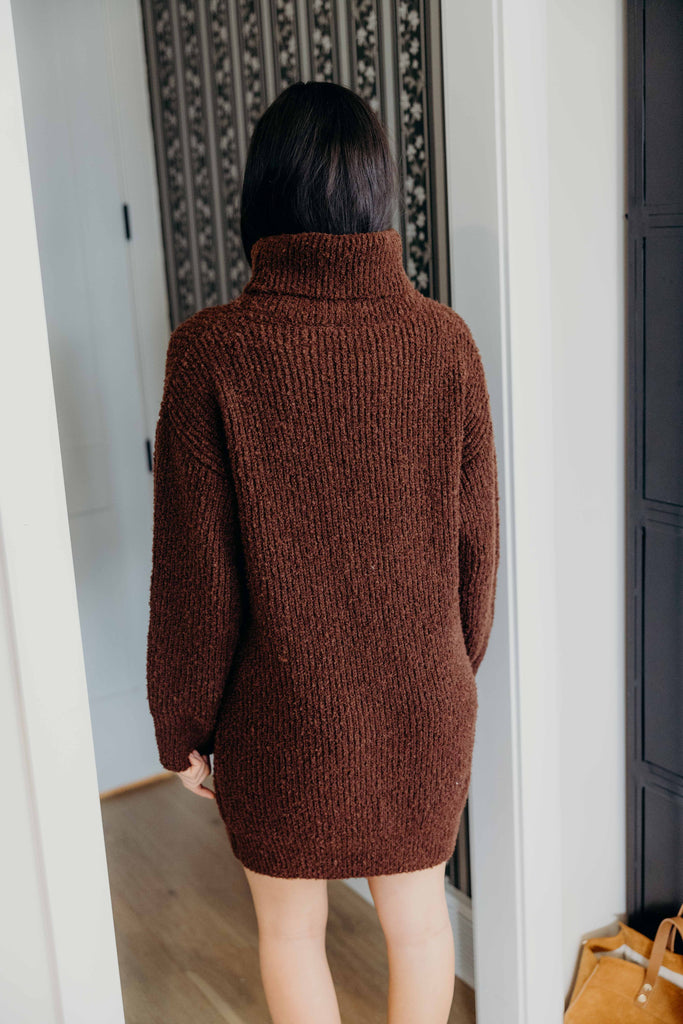 The Verity Dress in Chestnut Rust