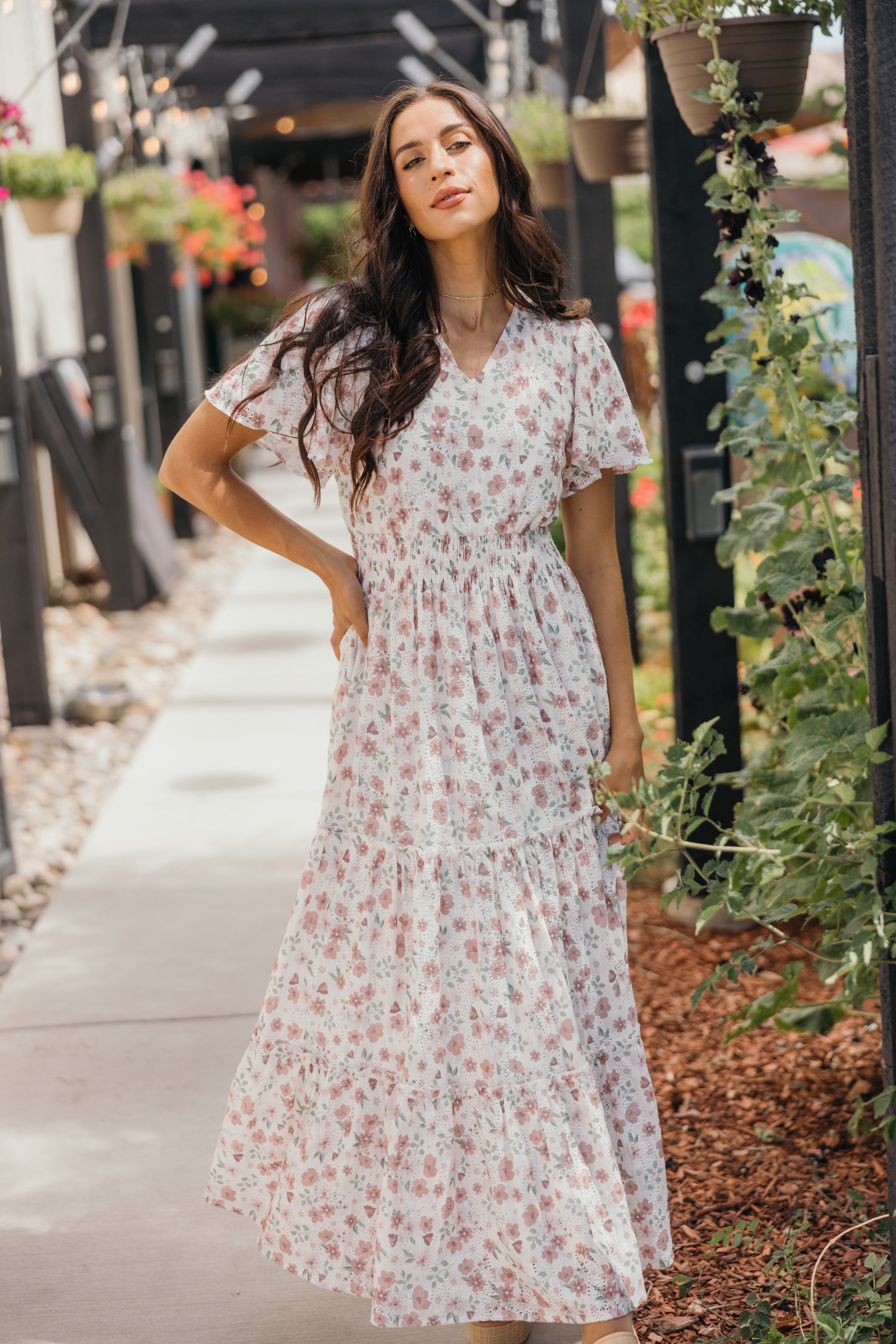 The Eden Maxi Dress in Strawberry Thicket 4XL