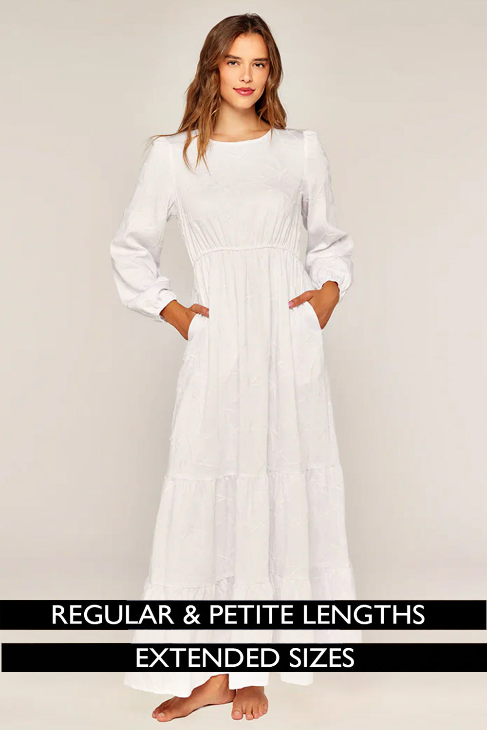 Temple Dresses - Petite (45"-55" Long) Temple Dresses - Petite (45"-55" Long)