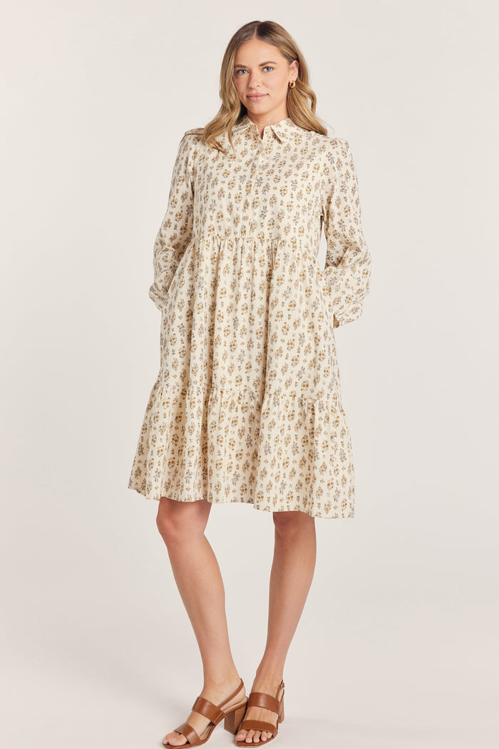 The Kathy Cotton Dress in Cream