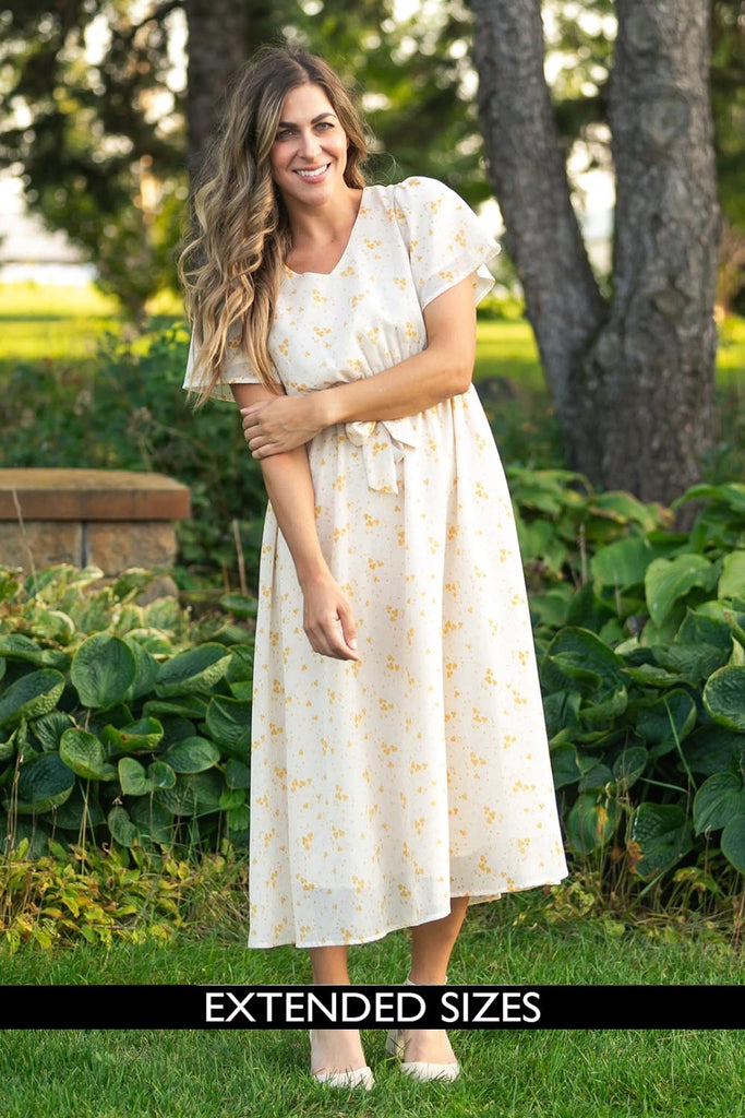 The Lilia Flutter Sleeve Dress