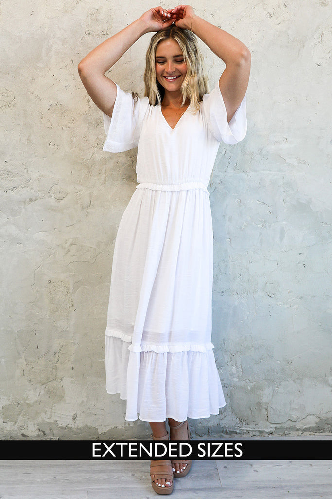 The Tess Maxi Dress in White