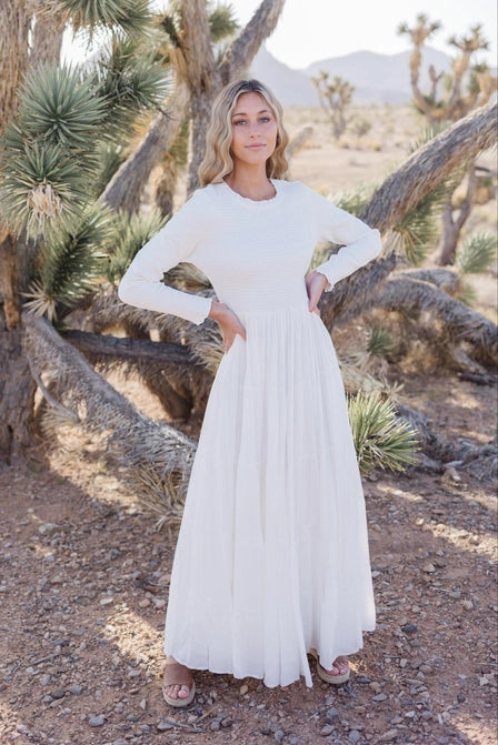 Annette Smocked Temple Dress