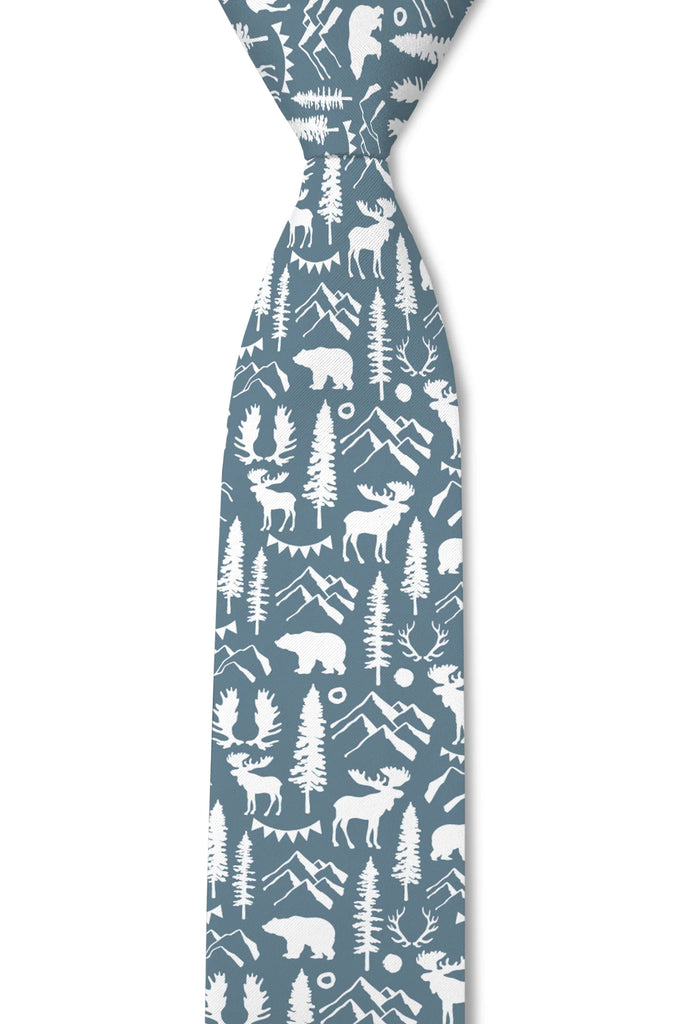 Bearwinkle Dusty Blue Outdoor 3.25" Standard Tie