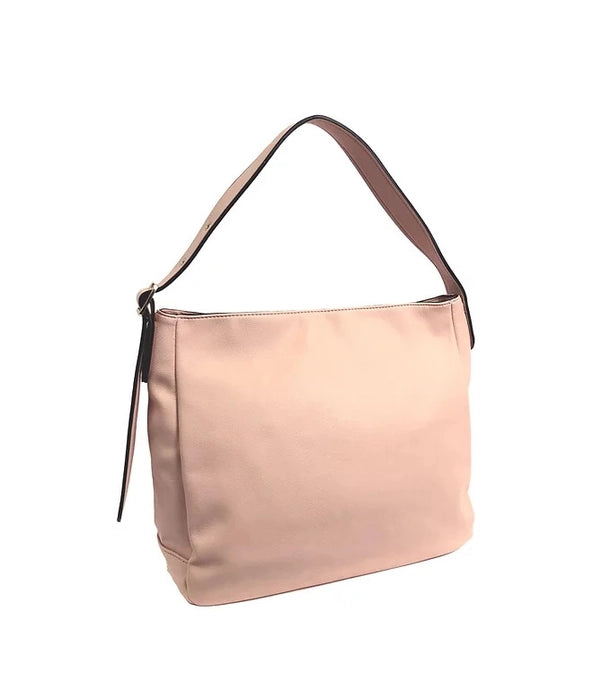 Soft Slouchy Drape Tote Temple Bag in Blush