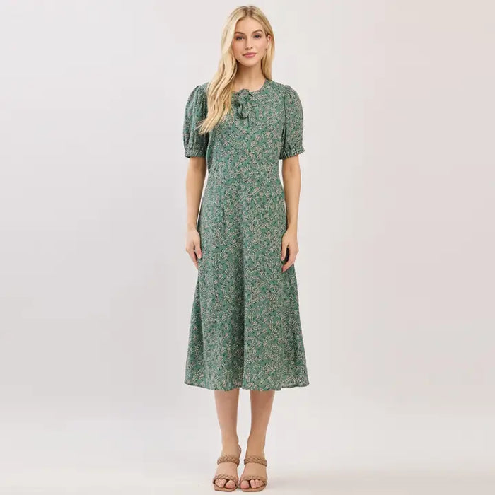 The Shelly Dress in Green