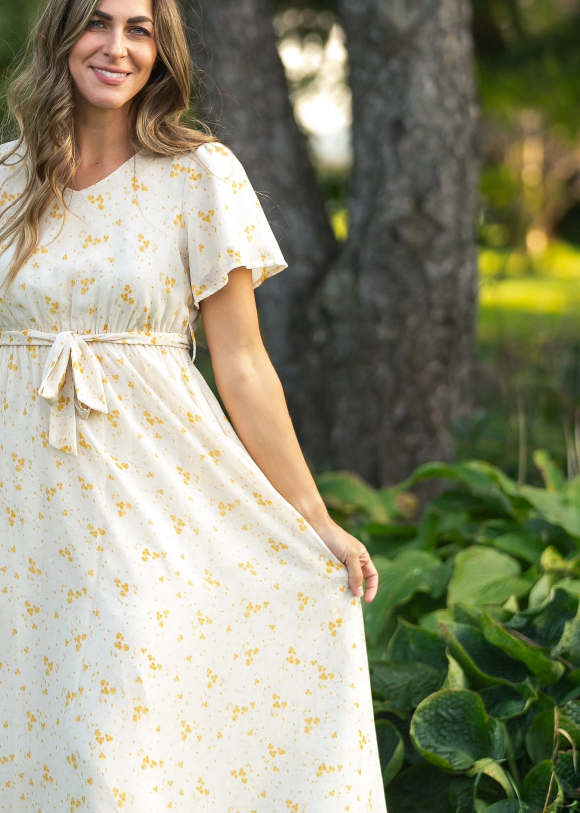 The Lilia Flutter Sleeve Dress The Lilia Flutter Sleeve Dress