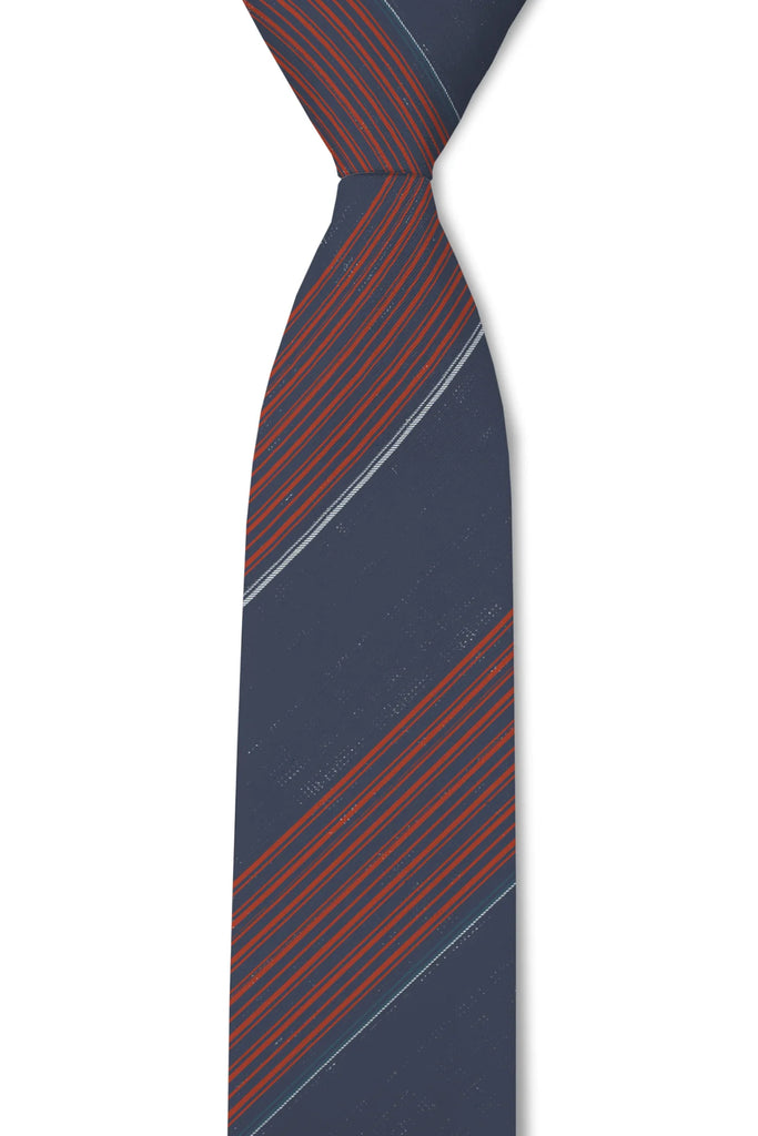 Lincoln Vintage Blue and Red Striped Tie