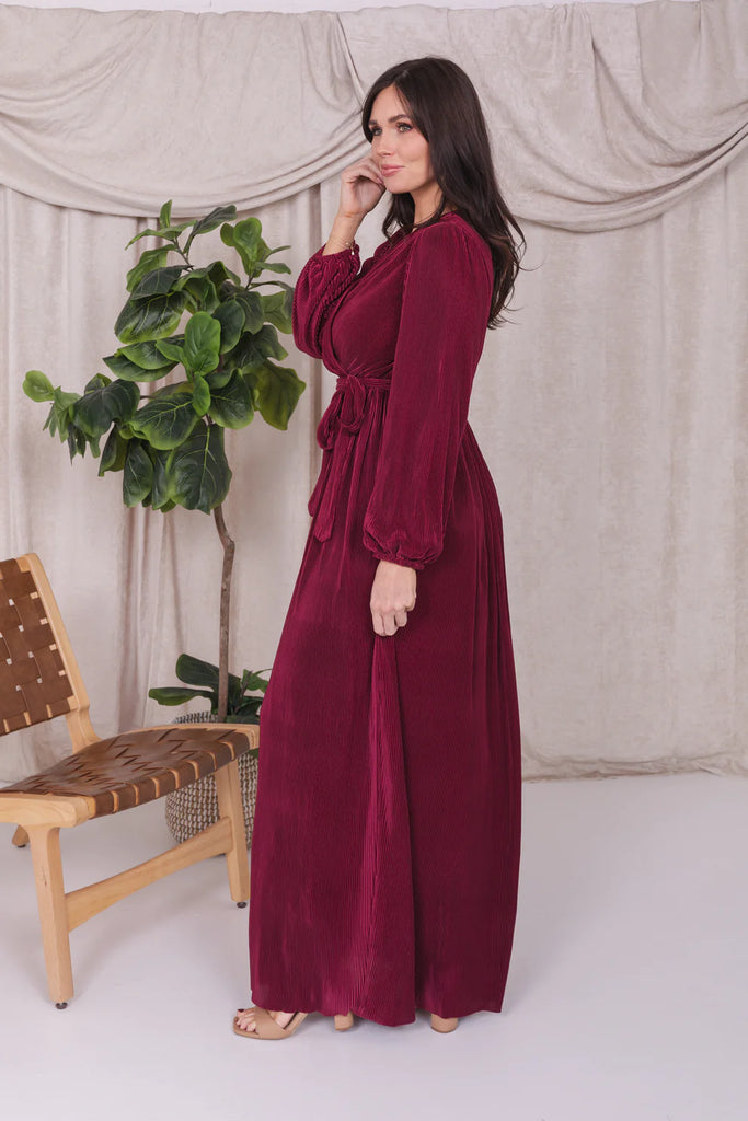The Marilyn Maxi Dress in Holly Berry