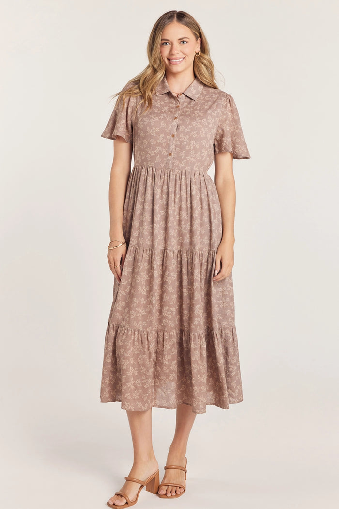 The Charity Shirt Dress in Lt. Mauve