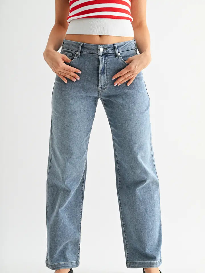 JBD Slim Wide Leg Sweat Jean Medium