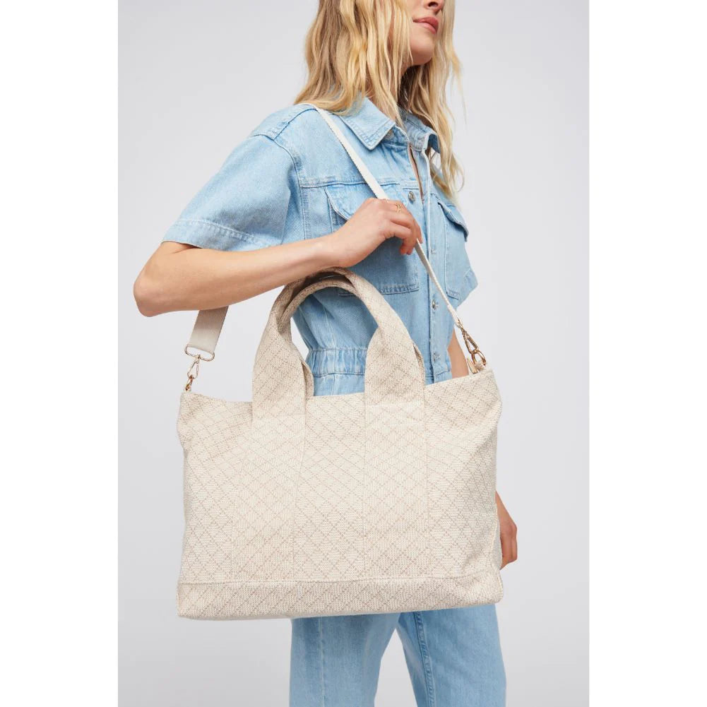 The Dorret Temple Bag Tote in Natural