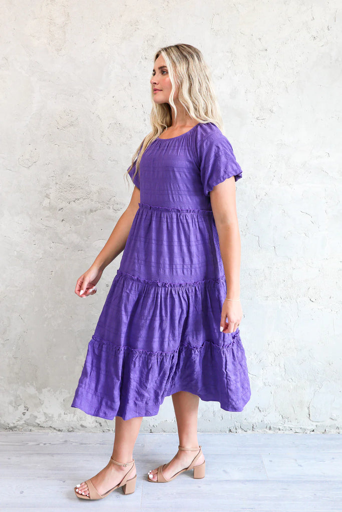 The Serena Maxi Dress in Dahlia Purple