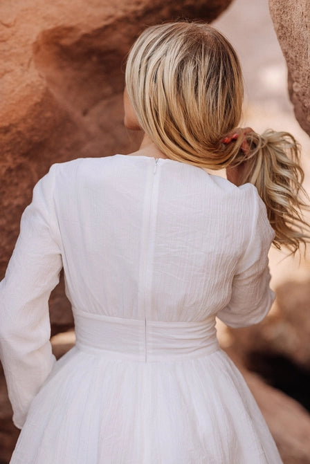 The Stella Temple Top Creamy White