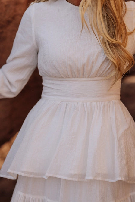 The Stella Temple Top Creamy White