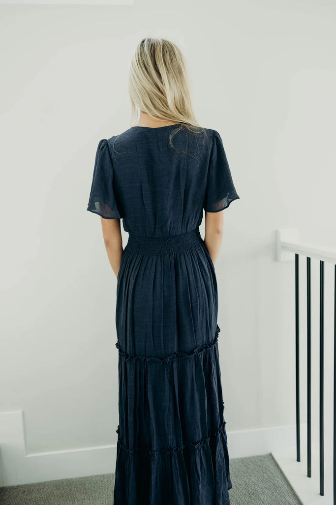 The Taylor Maxi Dress in Vintage Blue