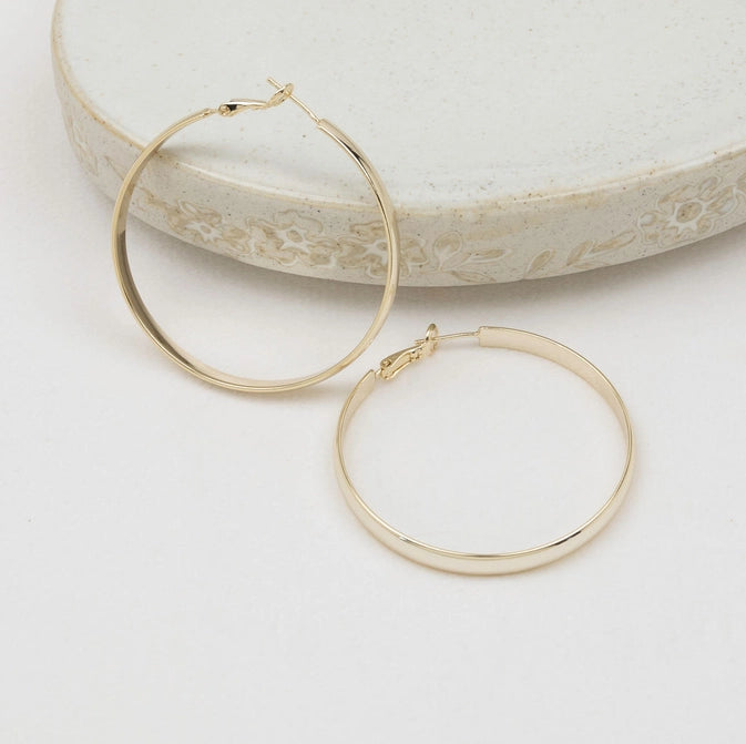 Velocity Hoops in Gold