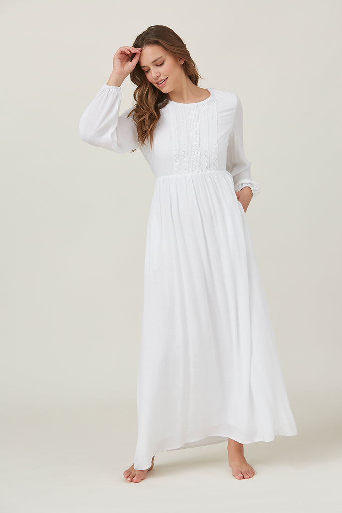 The May Lace Trim Temple Dress
